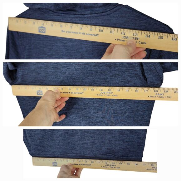 Peter Millar S Maven Full Zip Hoodie Womens Performance Sweatshirt Navy Blue NEW - Picture 5 of 14